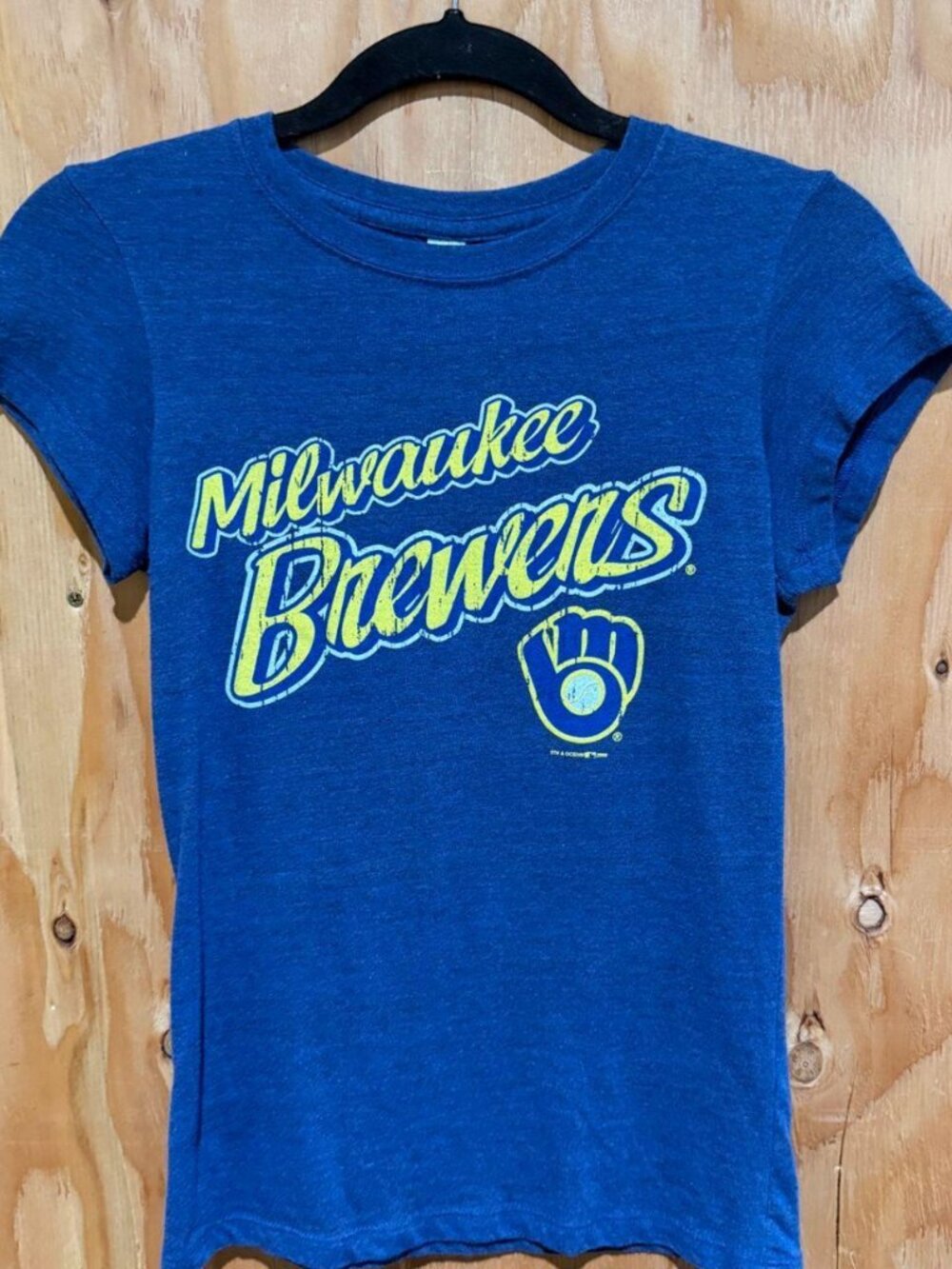 Milwaukee Brewers Women's Tee Heather Blue 5th & Ocean Size S